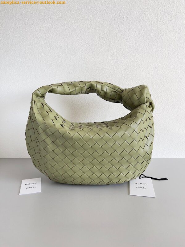 Replica Bottega Veneta BV Jodie Teen Bag In Travertine Intrecciato Lambskin 4