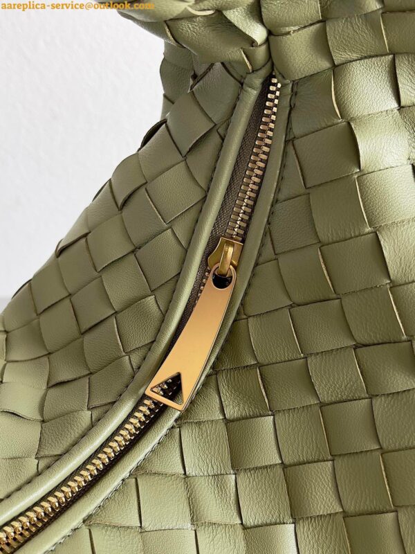 Replica Bottega Veneta BV Jodie Teen Bag In Travertine Intrecciato Lambskin 5