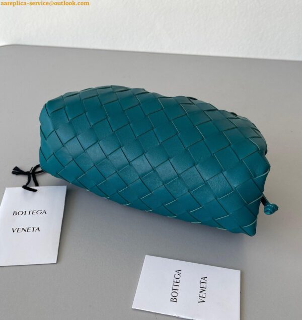 Replica Bottega Veneta Mini Pouch with Strap in Mallard Intrecciato Lambskin 11