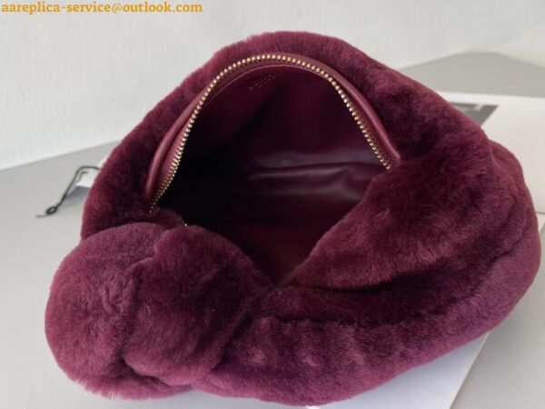 Replica Bottega Veneta Jodie Mini Bag In Mystic Shearling 9