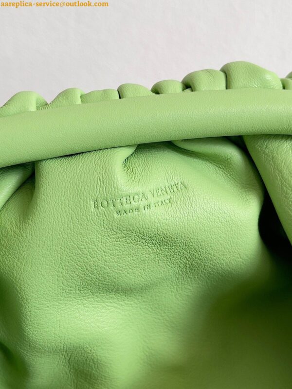 Replica Bottega Veneta Mini Pouch with Strap in Pistachio Calfskin 7