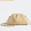 Replica Bottega Veneta Mini Pouch with Strap in Pistachio Calfskin