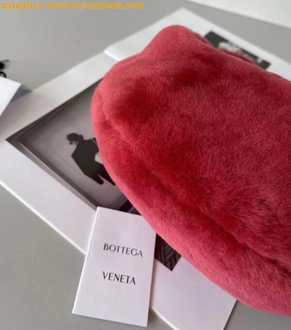 Replica Bottega Veneta Jodie Mini Bag In Red Shearling 12