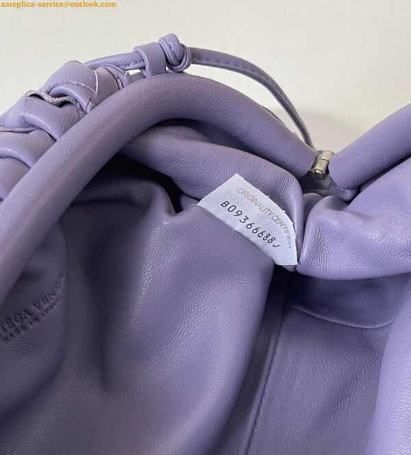 Replica Bottega Veneta Mini Pouch with Strap in Wisteria Intrecciato Lambskin 11