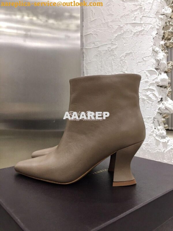 Replica Bottega Veneta BV Almond Boots 608840 in Lambskin Grey 3