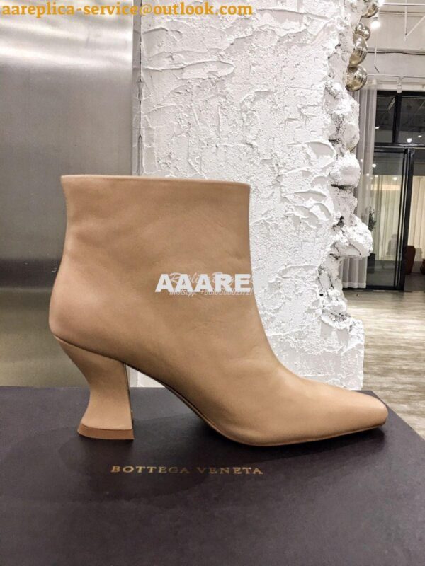 Replica Bottega Veneta BV Almond Boots 608840 in Lambskin Nude 3