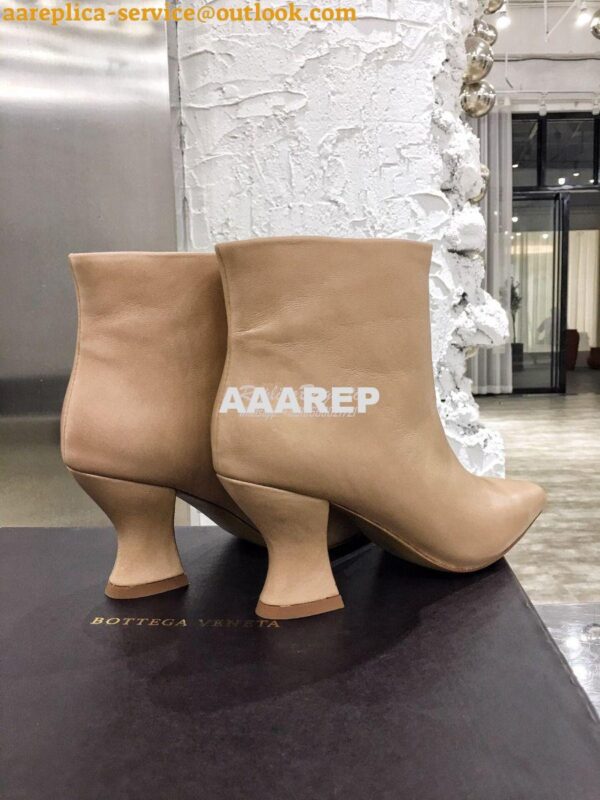 Replica Bottega Veneta BV Almond Boots 608840 in Lambskin Nude 8