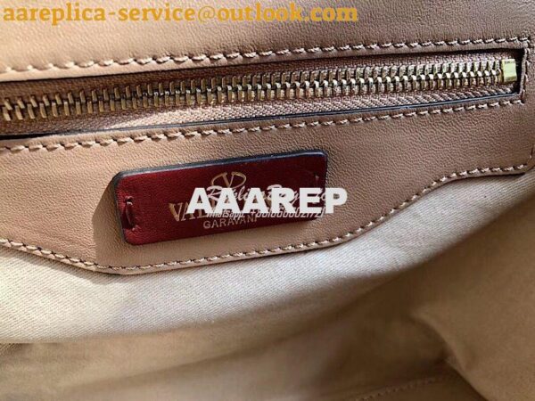 Replica Valentino Candystud Top Handle Bag Beige 11