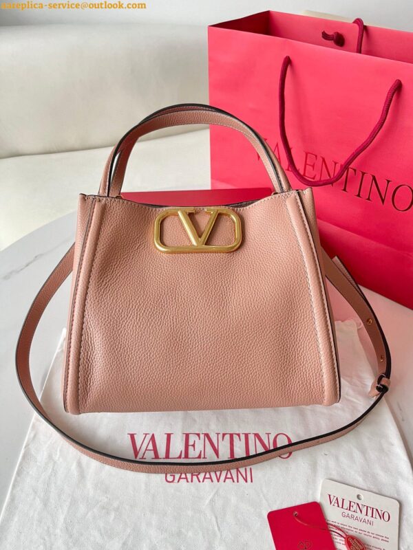 Replica Valentino Alltime Medium Bag in Poudre Grained Calfskin 13