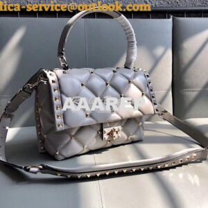 Replica Valentino Candystud Top Handle Bag Grey 2