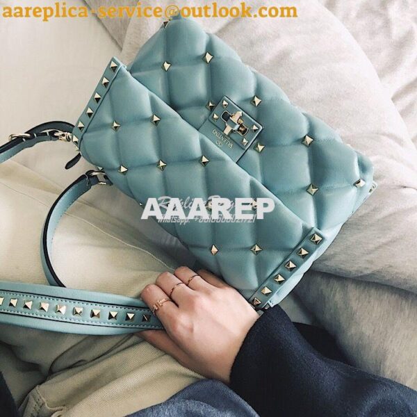 Replica Valentino Candystud Top Handle Bag Minty 9