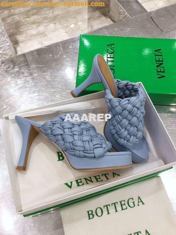 Replica Bottega Veneta BV Board Sandals 630175 BabyBlue 3