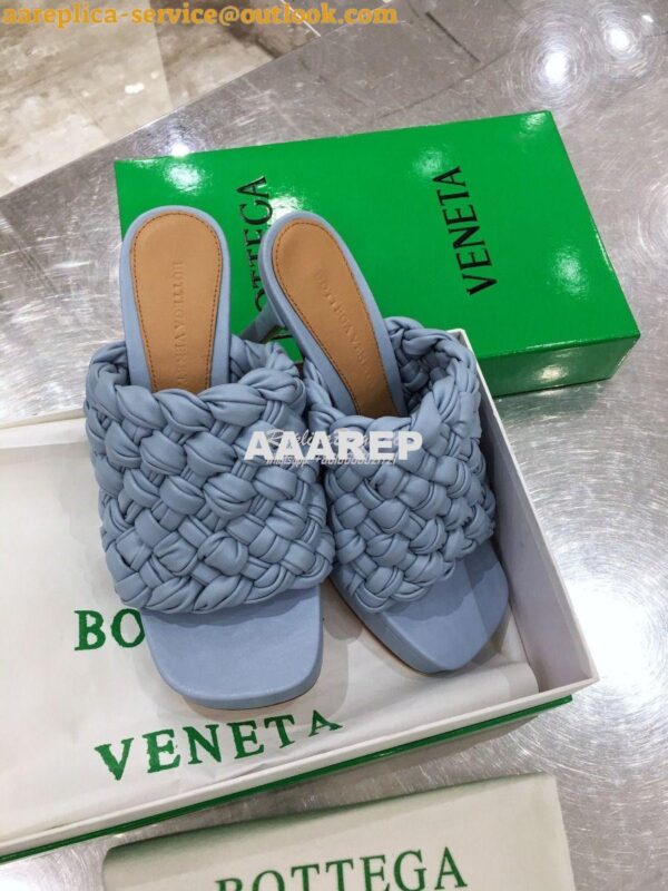 Replica Bottega Veneta BV Board Sandals 630175 BabyBlue 6