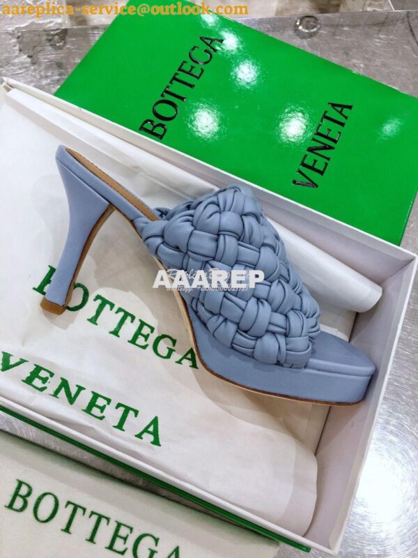 Replica Bottega Veneta BV Board Sandals 630175 BabyBlue 7