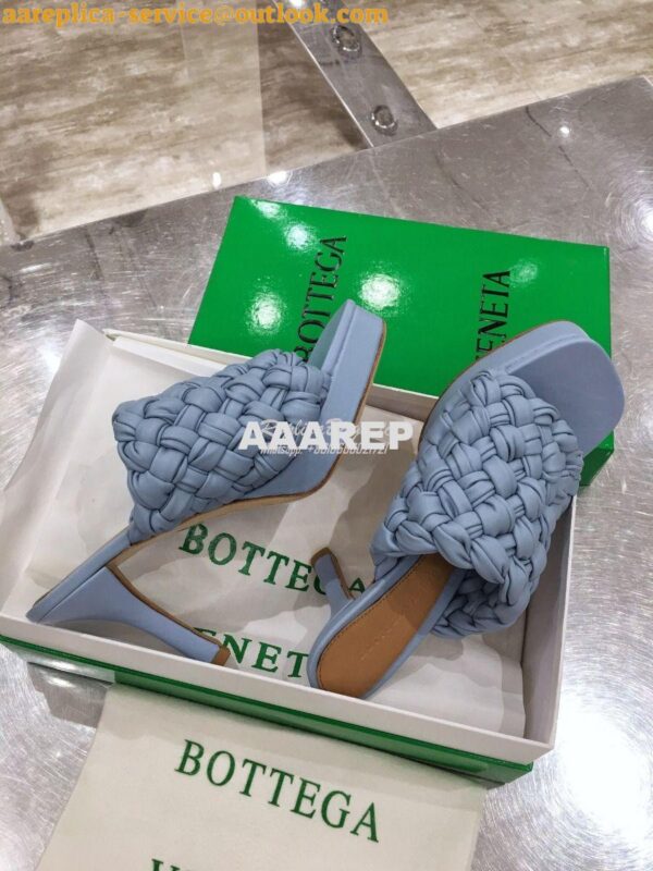 Replica Bottega Veneta BV Board Sandals 630175 BabyBlue 10