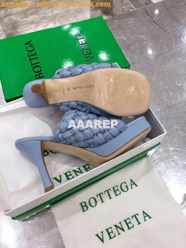 Replica Bottega Veneta BV Board Sandals 630175 BabyBlue 11