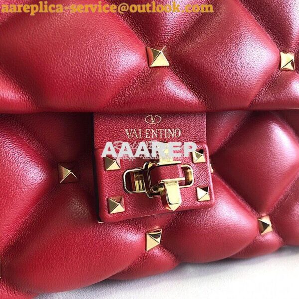 Replica Valentino Candystud Top Handle Bag Red 4