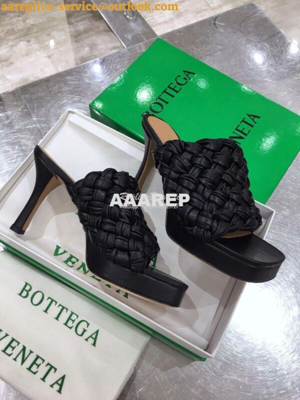 Replica Bottega Veneta BV Board Sandals 630175 Black 5