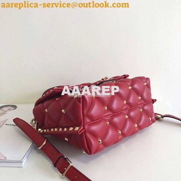 Replica Valentino Candystud Top Handle Bag Red 7