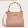 Replica Valentino Alltime Small Bag in Brown Grained Calfskin 2