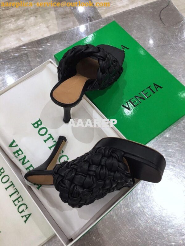 Replica Bottega Veneta BV Board Sandals 630175 Black 10