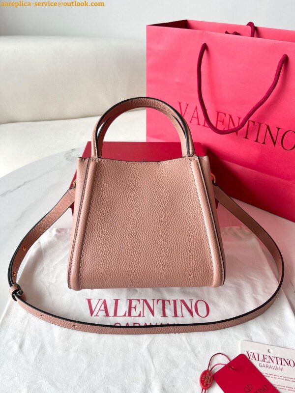 Replica Valentino Alltime Small Bag in Nude Grained Calfskin 10