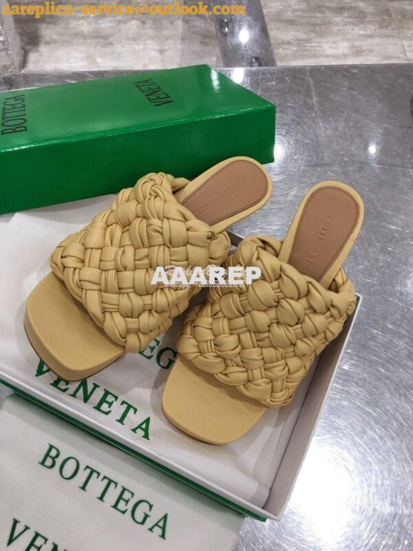 Replica Bottega Veneta BV Board Sandals 630175 Butter 4