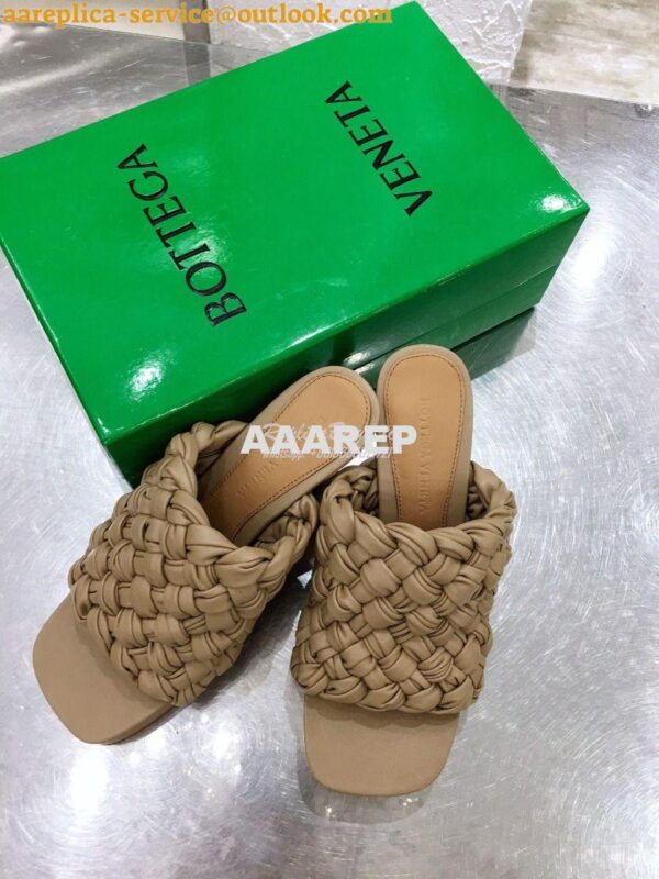 Replica Bottega Veneta BV Board Sandals 630175 Camel 7