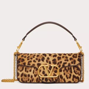 Replica Valentino Large Loco Shoulder Bag in Pony-effect Calfskin 2