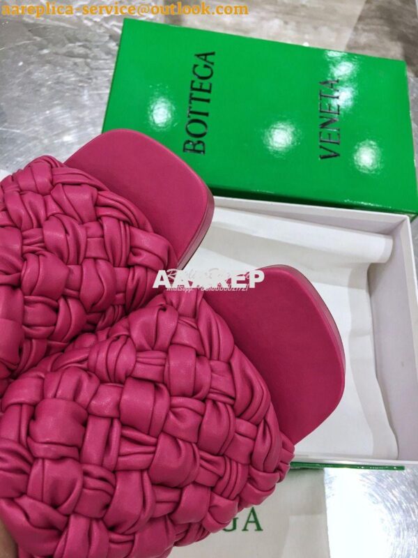 Replica Bottega Veneta BV Board Sandals 630175 Fuschia 7