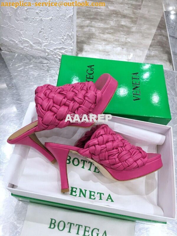 Replica Bottega Veneta BV Board Sandals 630175 Fuschia 9