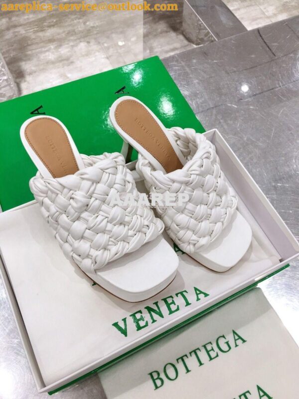 Replica Bottega Veneta BV Board Sandals 630175 White 4