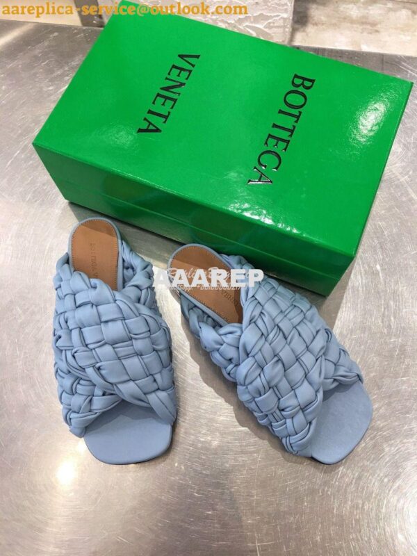 Replica Bottega Veneta BV Board Sandals 631935 BabyBlue 3