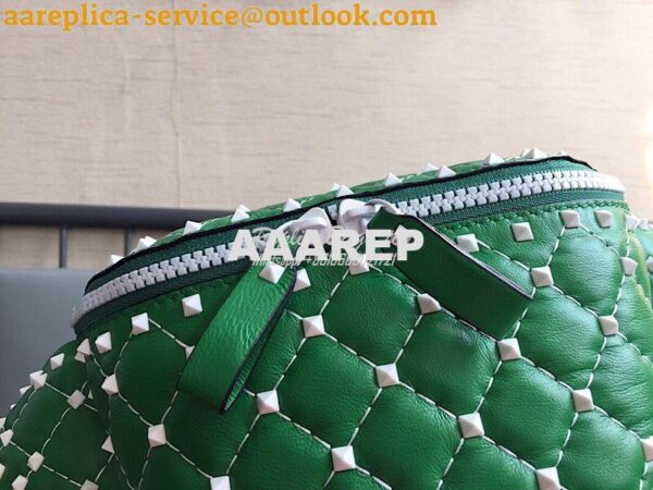 Replica Valentino Free Rockstud Spike Belt Bag Green 3