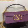 Replica Valentino Loco Large Shoulder Bag In Pink Calfskin