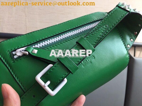 Replica Valentino Free Rockstud Spike Belt Bag Green 9