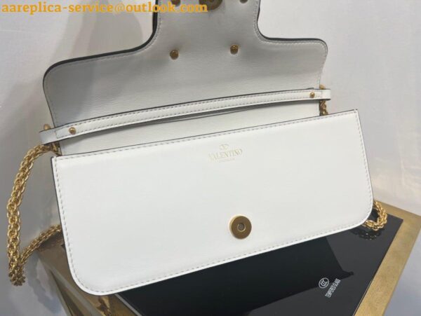 Replica Valentino Loco Large Shoulder Bag In White Calfskin 11