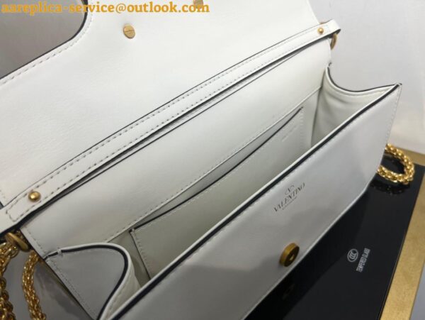 Replica Valentino Loco Large Shoulder Bag In White Calfskin 11