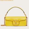 Replica Valentino Loco Large Shoulder Bag In White Calfskin