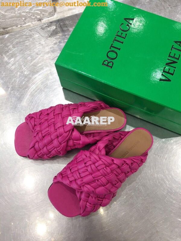 Replica Bottega Veneta BV Board Sandals 631935 Fuschia 4