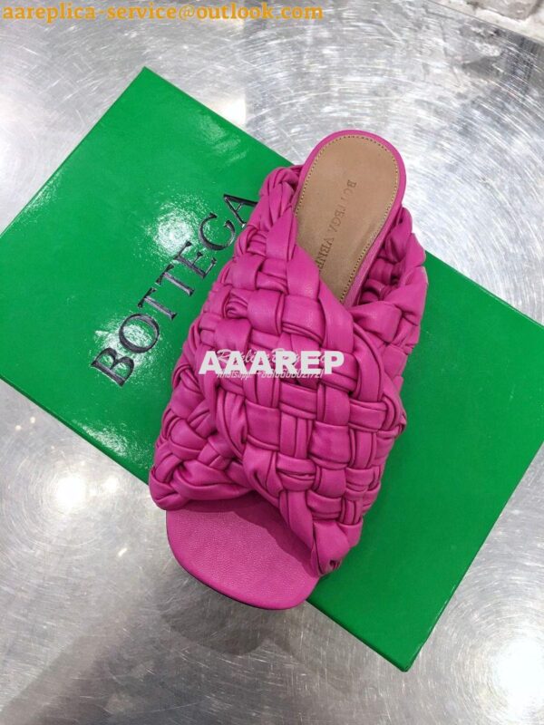 Replica Bottega Veneta BV Board Sandals 631935 Fuschia 5