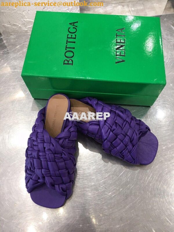 Replica Bottega Veneta BV Board Sandals 631935 Purple 3