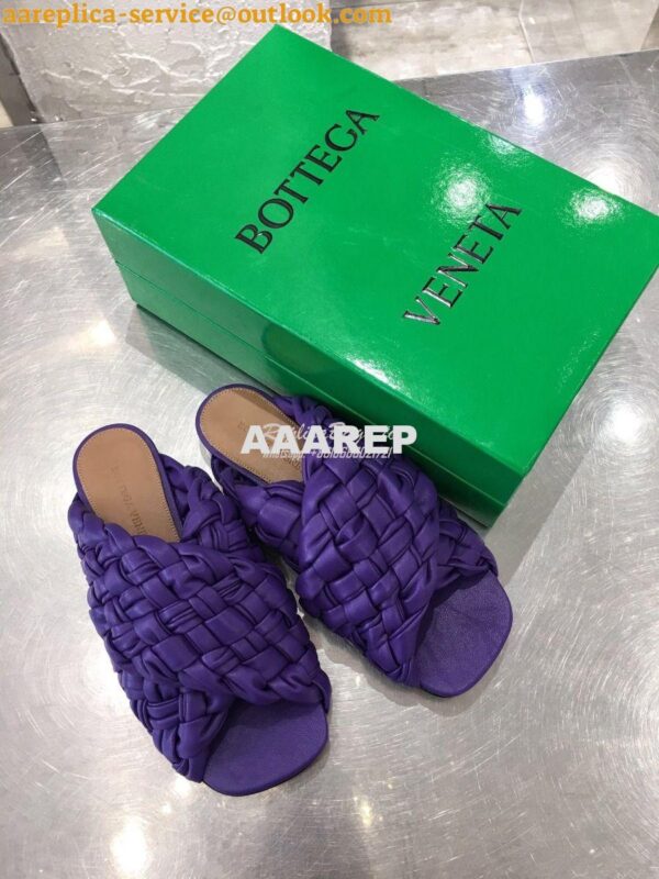 Replica Bottega Veneta BV Board Sandals 631935 Purple 4