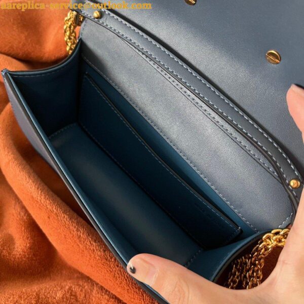 Replica Valentino Loco Small Shoulder Bag In Blue Calfskin 5