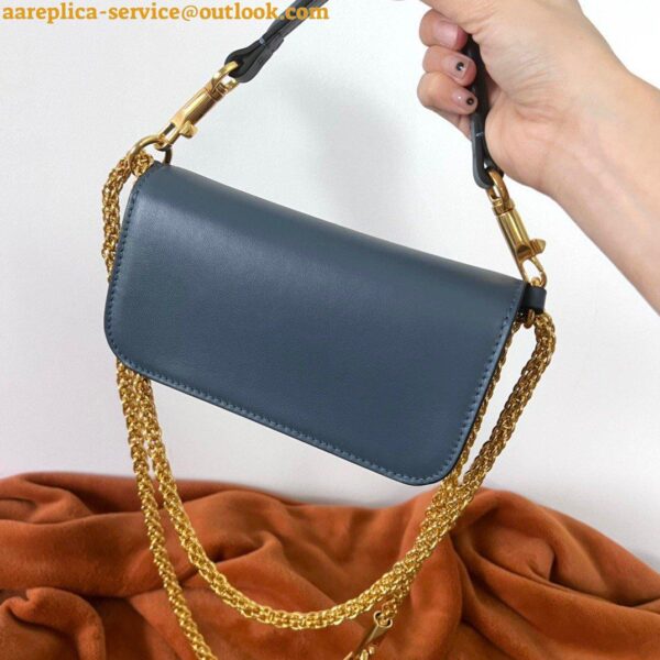 Replica Valentino Loco Small Shoulder Bag In Blue Calfskin 8