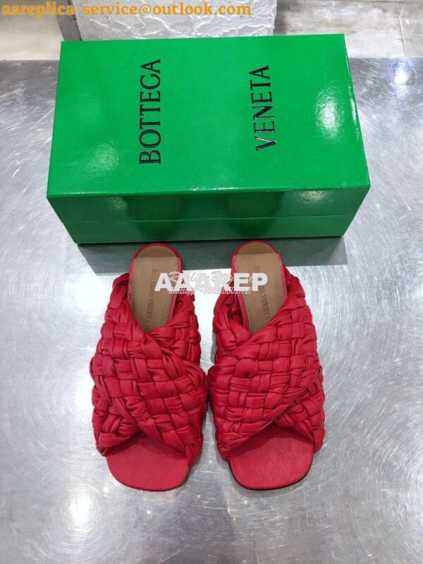 Replica Bottega Veneta BV Board Sandals 631935 Red 4