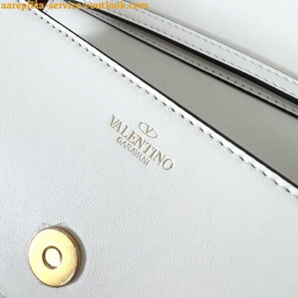 Replica Valentino Loco Small Shoulder Bag In White Calfskin 7