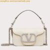 Replica Valentino Loco Small Shoulder Bag In White Calfskin