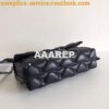 Replica Valentino Garavani Candystud Leather Clutch Wine