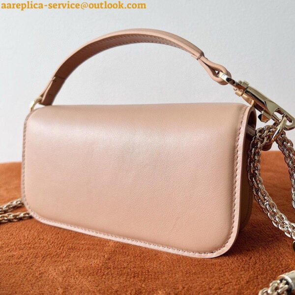 Replica Valentino Small Loco Shoulder Bag in Powder Beige Leather 7